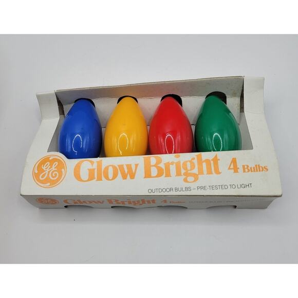 Lot Of 3 Packs GE Glow Bright C-9 Replacement Christmas Light Bulbs NIP - Picture 2 of 7